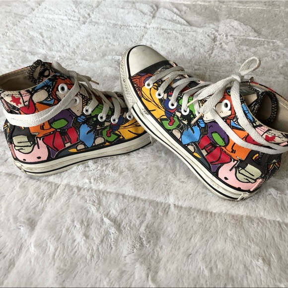 Graffiti Print Converse High Top - Picture 4 of 7